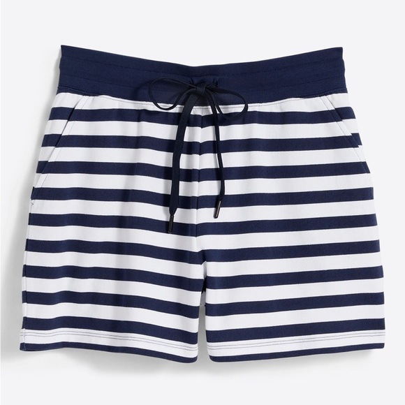 Draper James Pants - NEWDraper James Kelsea Sweat-shorts IN AWNING STRIPE, Navy, MEDIUM